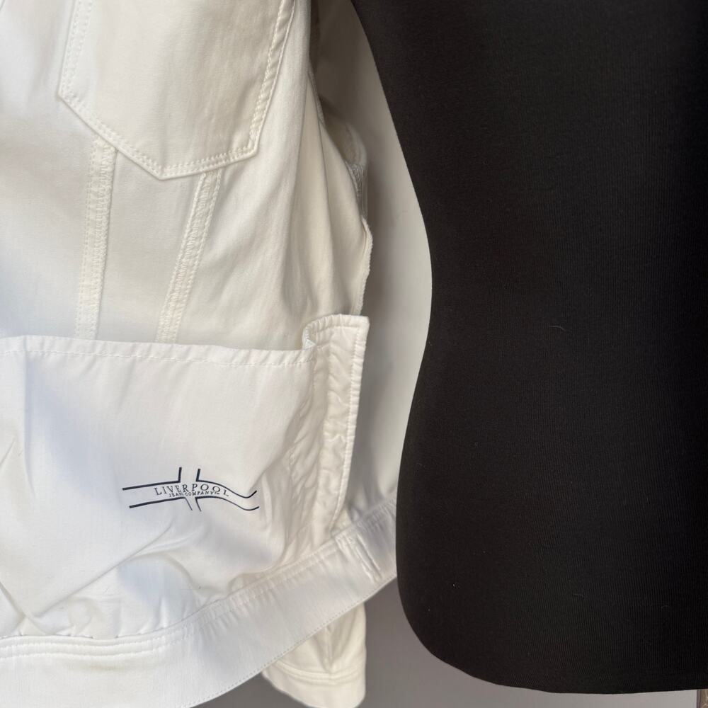 Womens Liverpool white stretch denim jacket - jean jacket - size XL - Picture 7 of 13
